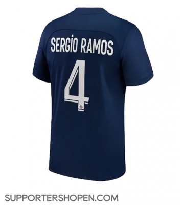 Paris Saint-Germain Sergio Ramos #4 Hemma Matchtröja 2022-23 Kortärmad